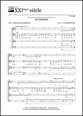 Le papillon (the butterfly) SATB choral sheet music cover